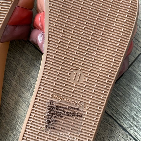 NWOT Shade & Shore Kendra Sandal Pink Beige Purple Retro-looking Slip-on Size 11 - Picture 8 of 13